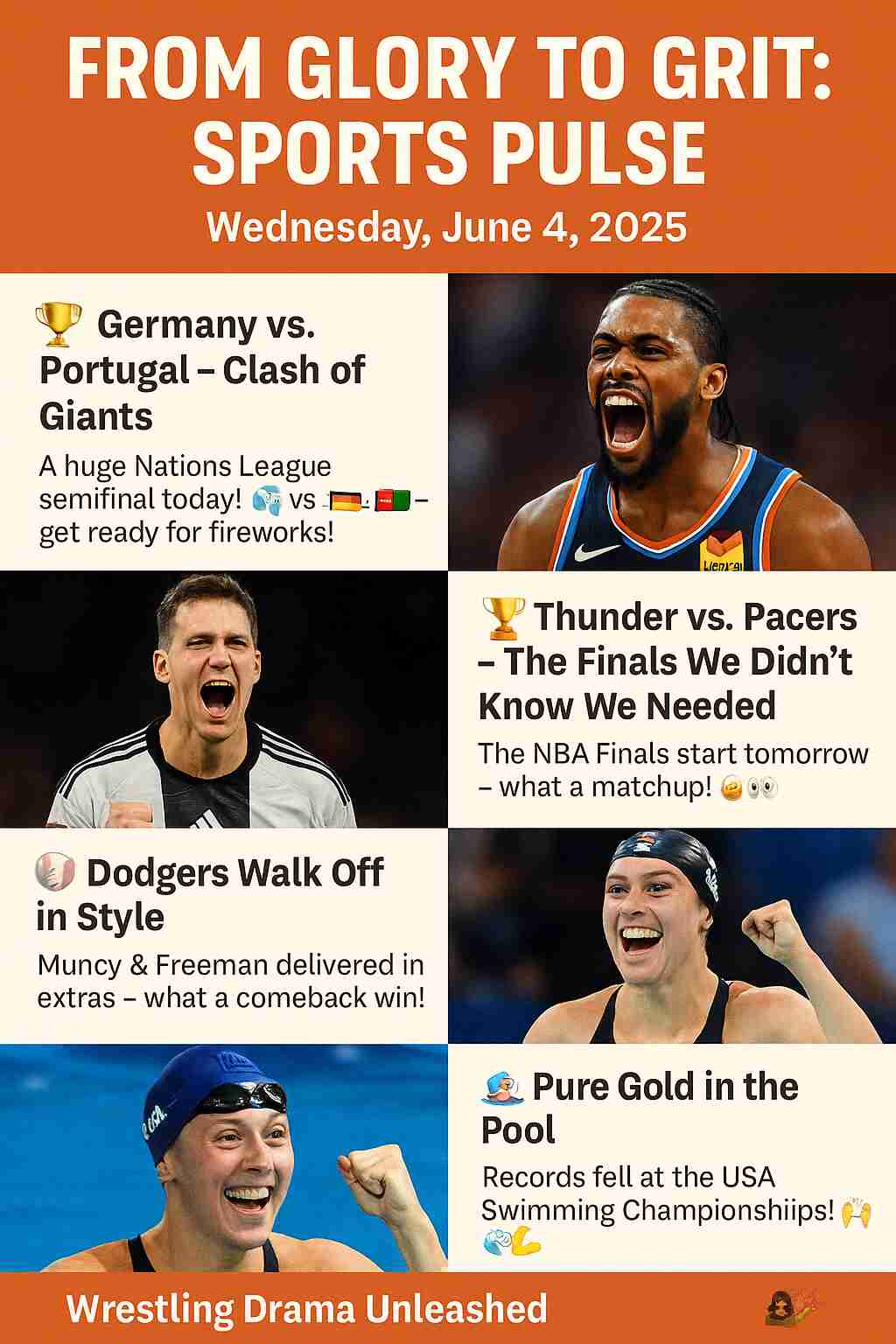 From Glory to Grit: Sports Pulse — Wednesday, June 4, 2025