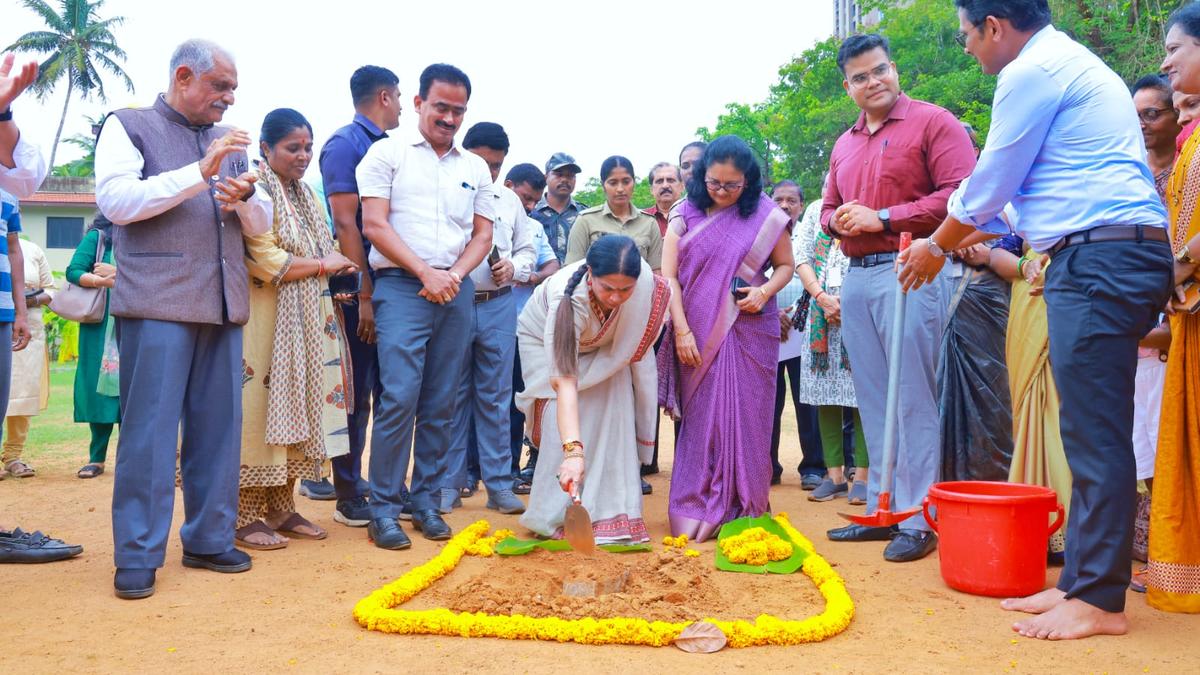 Hebbalkar lays foundation stone for Samarthya Vana, a park for special children at Udupi