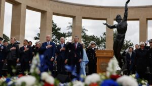 In D-Day speech, Hegseth urges Europe to counter ‘invasion’ of migrants
